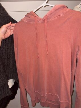 Sky and Sparrow Coral Dust Scoop Neck Hoodie
